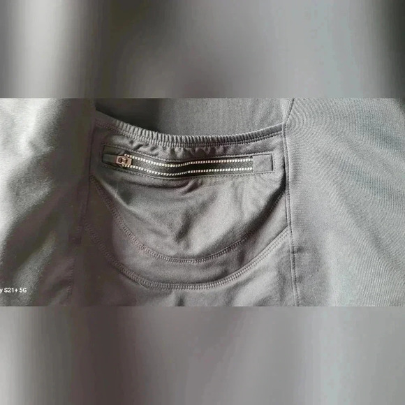 Athleta Grey Workout Athletic Zip Hoodie Jacket With Back Pocket Size Medium - Picture 11 of 16